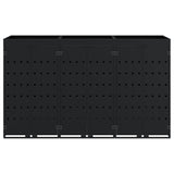 Wheelie Bin Storage for 3 Bins Black 204 x 77.5 x 121.5 cm 3394739