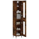 Highboard Smoked Oak 34.5x34x180 cm Engineered Wood 3199446