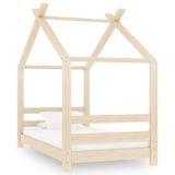 Kids Bed Frame Solid Pine Wood 70x140 cm 289607