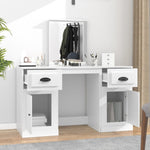 Dressing Table with Mirror White 130x50x132.5 cm 3185335