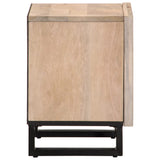 Bedside Cabinets 2 pcs 40x34x46 cm Solid Wood Bleached Mango 377423