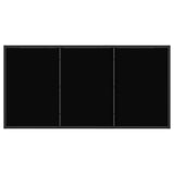 Garden Dining Set 13 pcs Black Poly Rattan 3422837