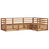 Outdoor Sofa Set 4 pcs Natural Solid Acacia Wood 3373359