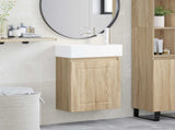 Bathroom Vanity Unit with Tap Sonoma Oak 45.5 x 22.5 x 84 cm 889513