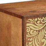 Sideboard with Shelf Brown 90 x 33 x 75 cm Solid Mango Wood 4018764