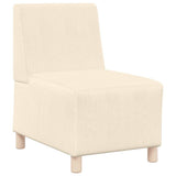 Modular Sofa Unit Armless 2 pcs Cream 55 x 74 x 82 cm 3399778