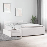 3103484 Bed Frame without Mattress with Drawers White 90x200 cm