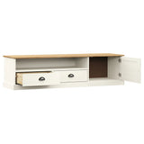 TV Cabinet VIGO White 156x40x40 cm Solid Wood Pine 353173