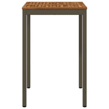 Garden Bar Table Natural and Coffee 70 x 68.5 x 105 cm 901336