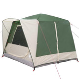 Cabin Tent 5-Person Green and White 333 x 317 x 194 cm 42004029