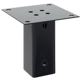 Post Bases Square 12 pcs Anthracite 71x71 mm Powder-coated Steel 42000025