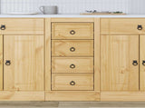 Cabinet SKI Honey Brown 40 x 46 x 81 cm Solid Pine Wood 42007566