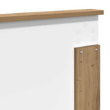 Bed Frame Artisian Oak 135 x 190 cm Solid Pine Wood 3409371