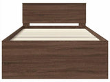 Bed Frame with Headboard Brown Oak 75 x 190 cm Engineered Wood 3408633