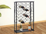 Wine Rack for 28 Bottles Metal 240942