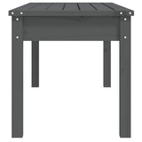 Garden Bench Grey Solid pine wood Medium Classic/Traditional 824006