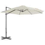 ZNTS Cantilever Garden Parasol with Aluminium Pole Sand 300 cm 44620