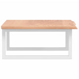 Basin Shelf Wall Mounted Steel and Solid Wood Oak 3302604