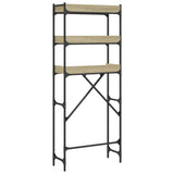 Washing Machine Shelf Sonoma Oak 67x25x163 cm Engineered Wood 838979