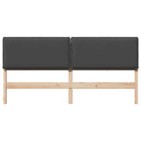Upholstered Headboard Natural and Dark Grey 180 cm 879999