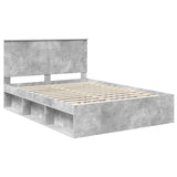 Bed Frame Concerte Grey 150 x 200 cm Solid Pine Wood 3409339