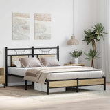 Bed Frame without Mattress Sonoma Oak 137x190 cm Engineered Wood 4106943