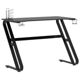 Gaming Desk with ZZ Shape Legs Black 110x60x75 cm 325412