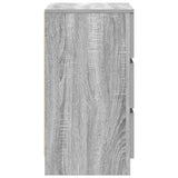 Bedside Cabinets with 3 Drawers 2 pcs Grey Sonoma 39x35x65 cm 861348