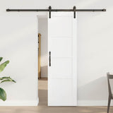 Sliding Door White 61 x 198.5 cm Solid Pine Wood 3333297