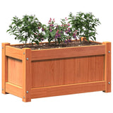 Garden Planters 2 pcs Wax Brown Solid Wood Pine 837444