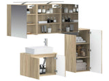 Bathroom Furniture Set 4 pcs Sonoma Oak 3407433
