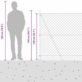 Welded Wire Fence with Concrete Base 10 x 1.4 m 3351239