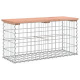 Garden Bench Gabion Design 83x31.5x42 cm Solid Wood Douglas 834348