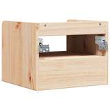 Bedside Table 2 pcs Brown 38 x 36 x 29.5 cm Solid pine wood 873512
