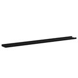 Wall Shelves 2 pcs Black 115x9x3 cm 326666