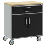 Trolley Rolling Workbench Black and Grey 75 x 45 x 85 cm 4103487