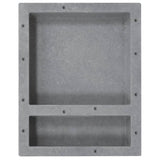 Shower Niche with 2 Compartments Matt Grey 41x51x10 cm 151395