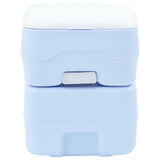 Camping Toilet Manual Light Blue and White 41.5 x 36.5 x 42 cm 42001428