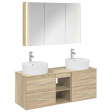 Bathroom Furniture Set 4 pcs Sonoma Oak 3406905