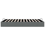 Ottoman Bed Frame Dark Grey Queen Size Fabric 3403069