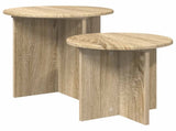 Side Table Set with Storage 2 pcs Sonoma Oak Engineered Wood 8001012