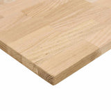 Desk Top Untreated 140x60x2.5 cm Solid Wood Oak Rectangular 4009015