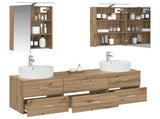 Bathroom Furniture Set 5 pcs Artisan Oak 3406878