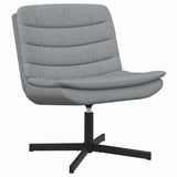Swivel Chair Light Grey 63 x 75 x 76 cm Fabric 42007350