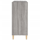 Record Cabinet Grey Sonoma 84.5x38x89 cm Engineered Wood 831995