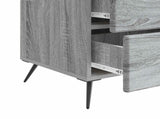 Bedside Cabinet Grey Sonoma 43 x 41 x 66.5 cm Engineered Wood 895481