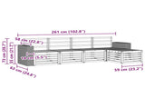 Outdoor Sofa Set 5 pcs Natural 3384240
