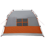 Instant Tent Water-resistant 3-Person Grey and Orange 42042268
