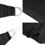 Sunshade Sail 160 g/m Black 4x7 m HDPE 311740
