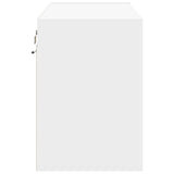 TV Wall Cabinet with LED Lights White 80x31x45 cm 852285